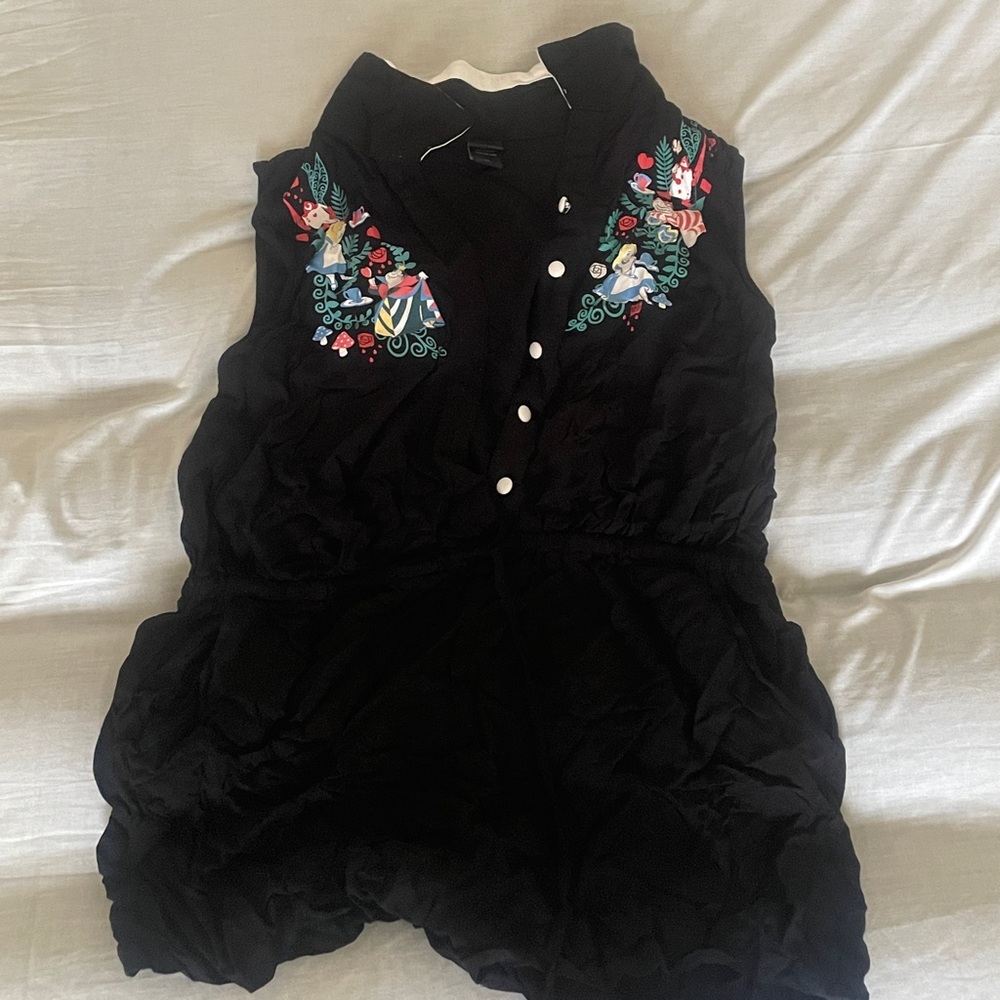 Alice in wonderland romper from hot topic size XL (juniors)